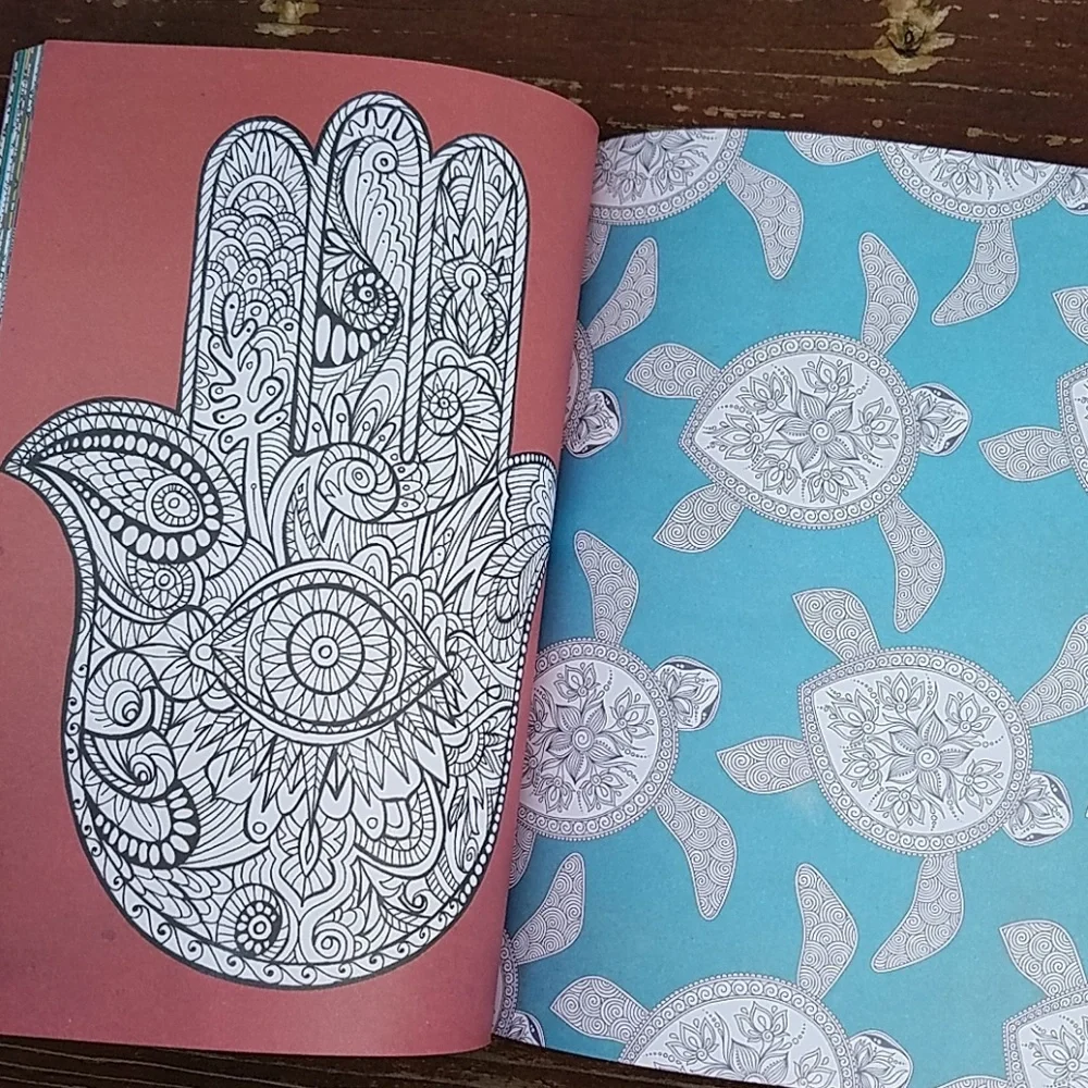 UNUSED Calming Therapy An Anti-Stess Coloring - Hardcover